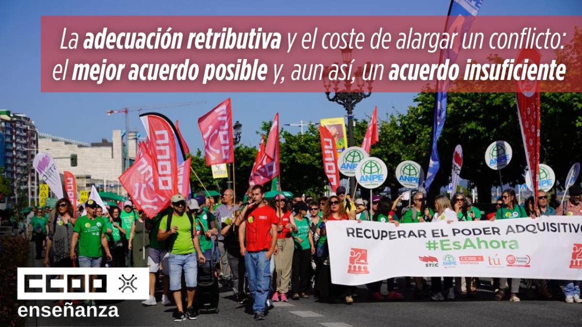 La adecuación retributiva y el coste de alargar un conflicto: el mejor acuerdo posible y, aun así, un acuerdo insuficiente
