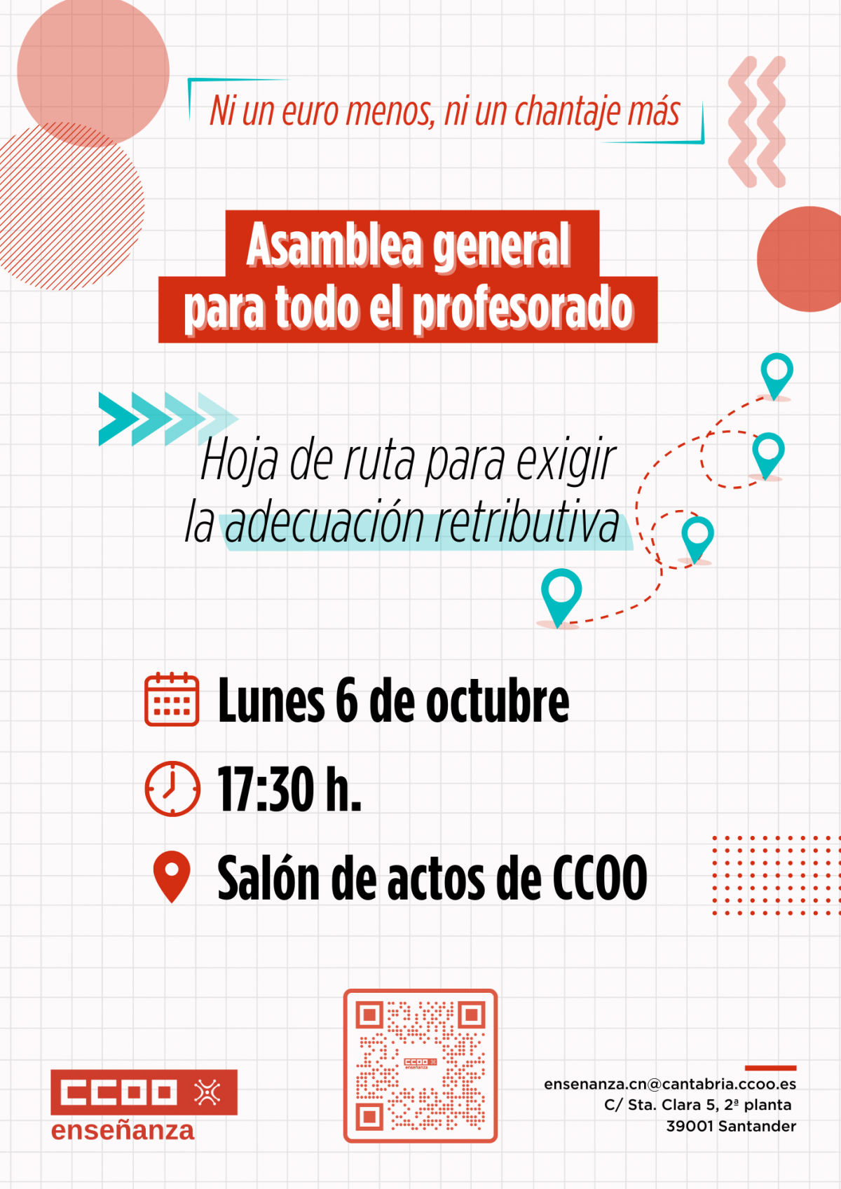 ASAMBLEA GENERAL para todo el colectivo docente