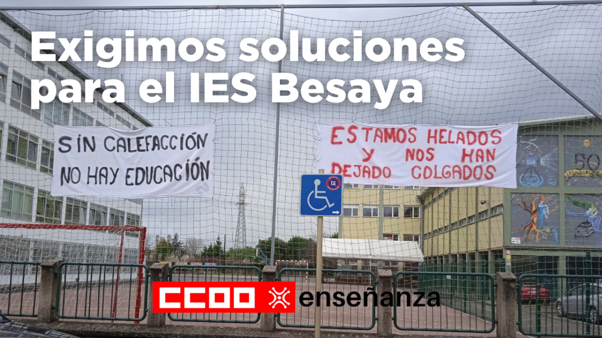 La Junta de Personal docente exige soluciones inmediatas al problema de la calefacción en el Instituto Besaya