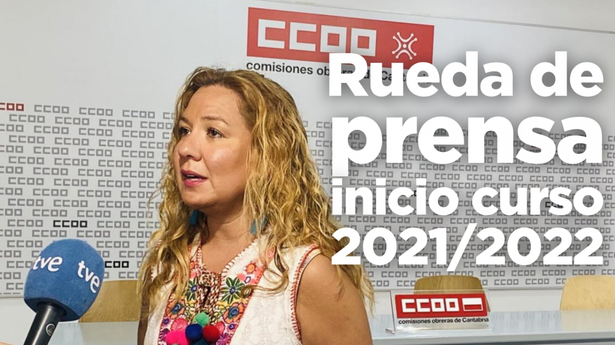 Conchi Sánchez, secretaria general de la Federación de Enseñanza de CCOO de Cantabria.