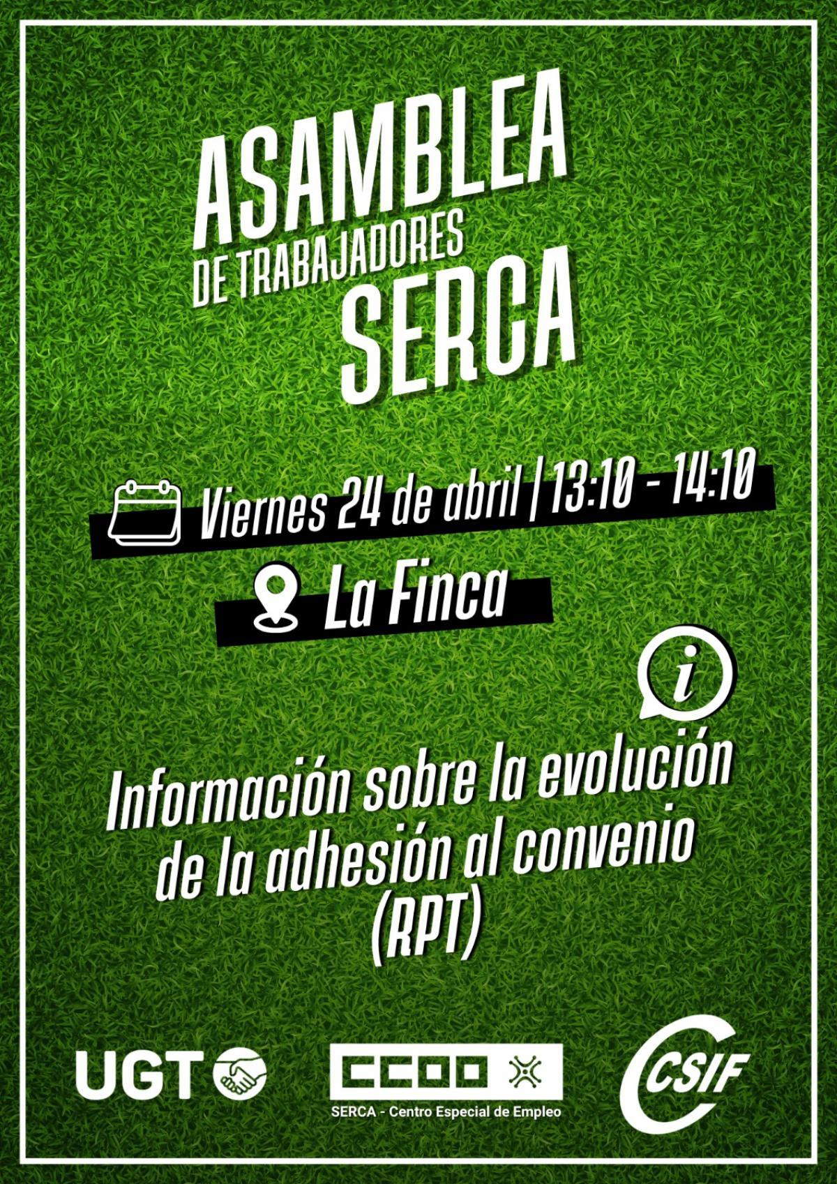 Asamblea de la plantilla del SERCA