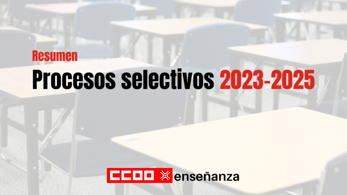 Resumen procesos selectivos 2023-2025