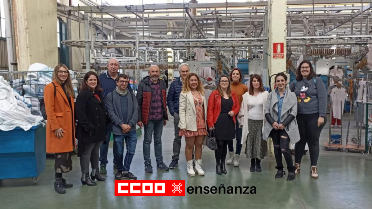 Visita de representantes de CCOO a instalaciones de Amica.