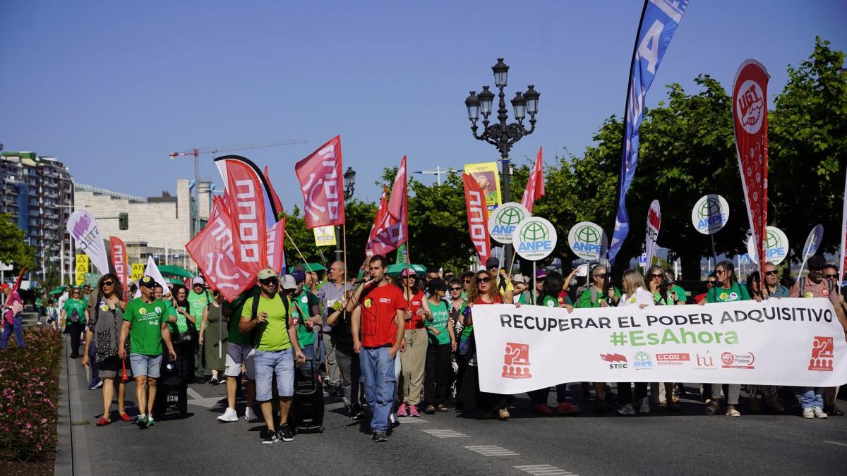 Manifestación docente