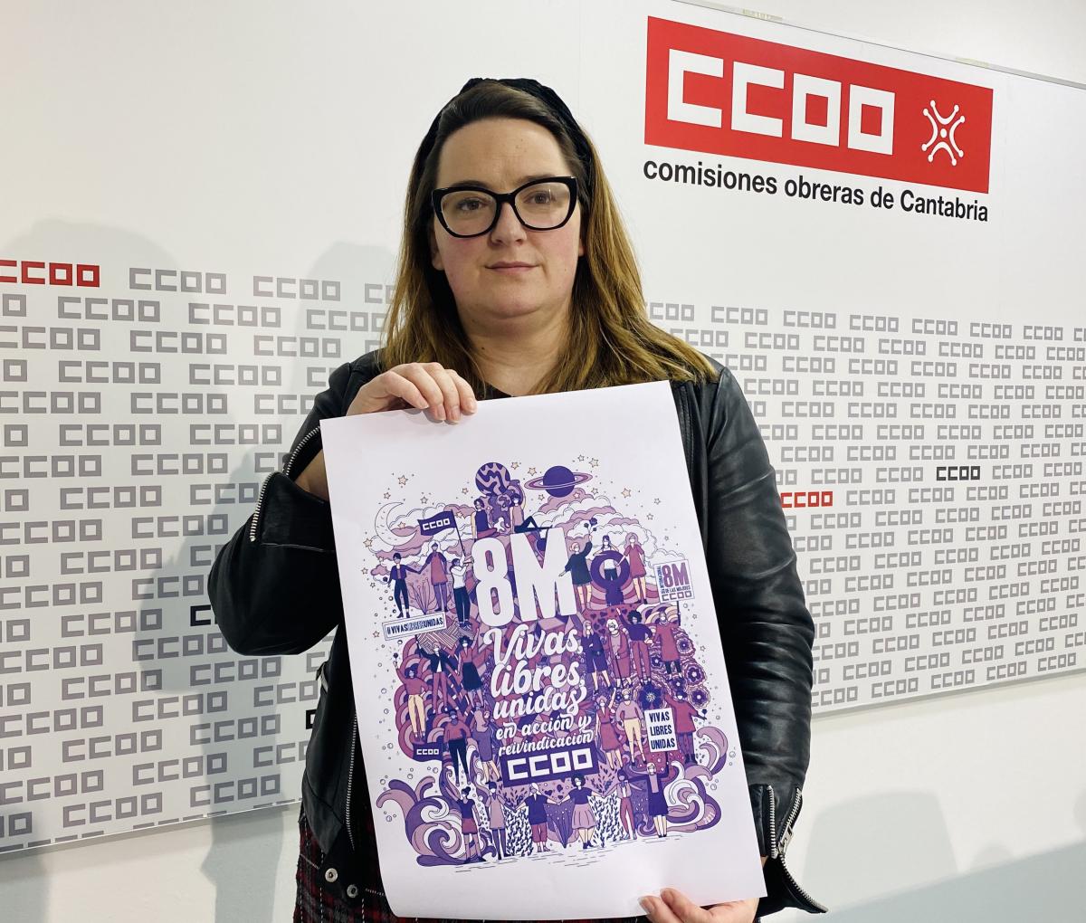Rosa Mantecón, secretaria de Mujeres de CCOO de Cantabria.