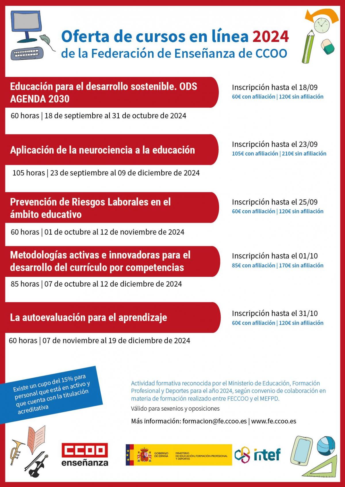 Oferta de cursos en lnea septiembre - diciembre 2024