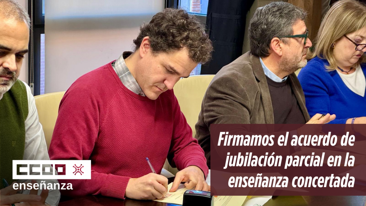 Fran Ceballos firma el acuerdo para la jubilación parcial