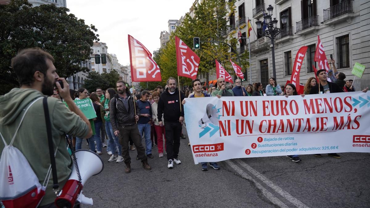 Manifestación docente del 23 de octubre