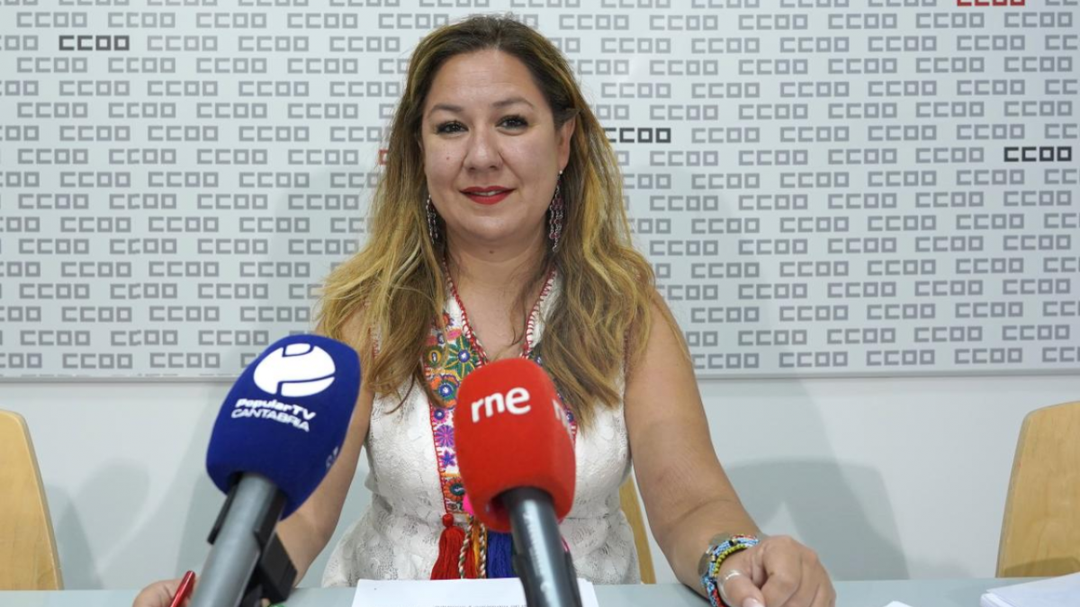 Conchi Snchez, secretaria general de la Federacin de Enseanza de CCOO en Cantabria