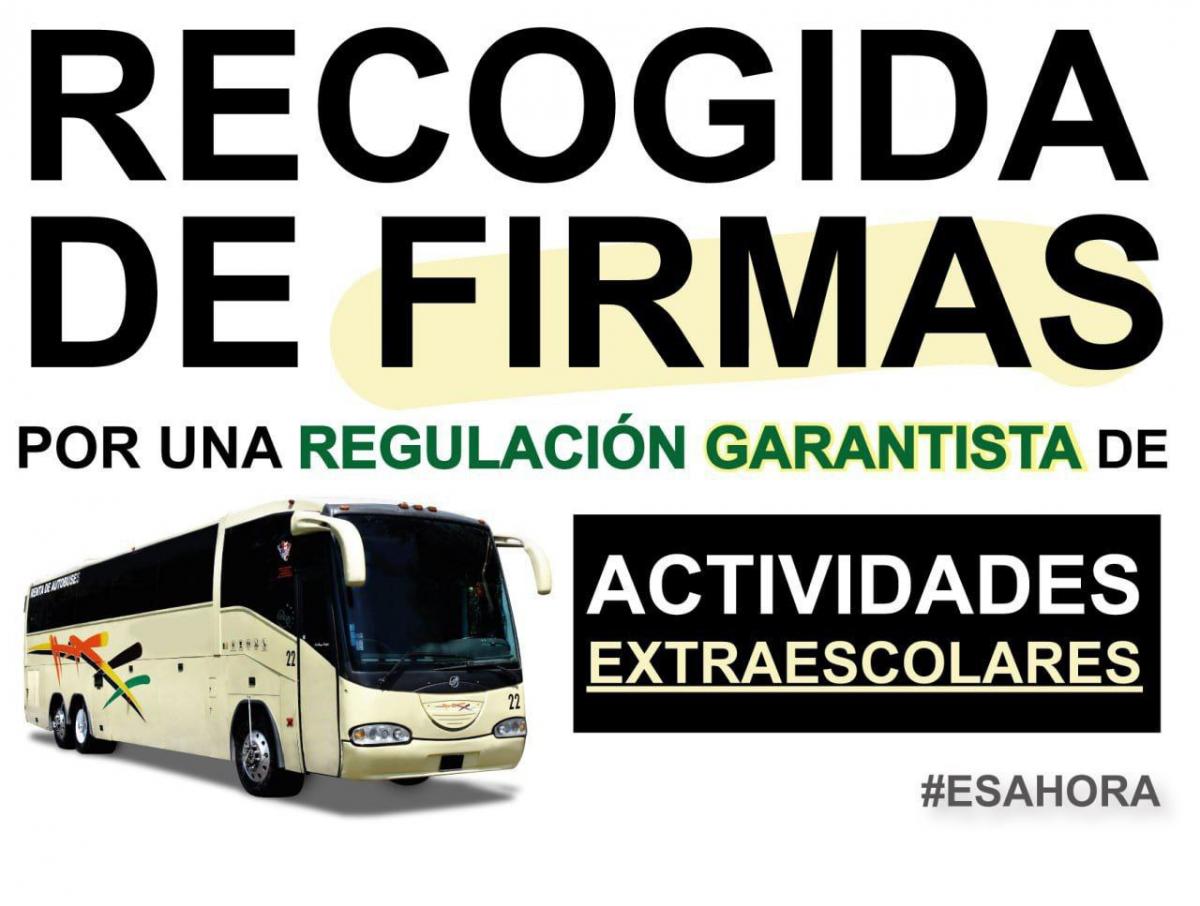 Firmas docentes por una regulación garantista para actividades extraescolares