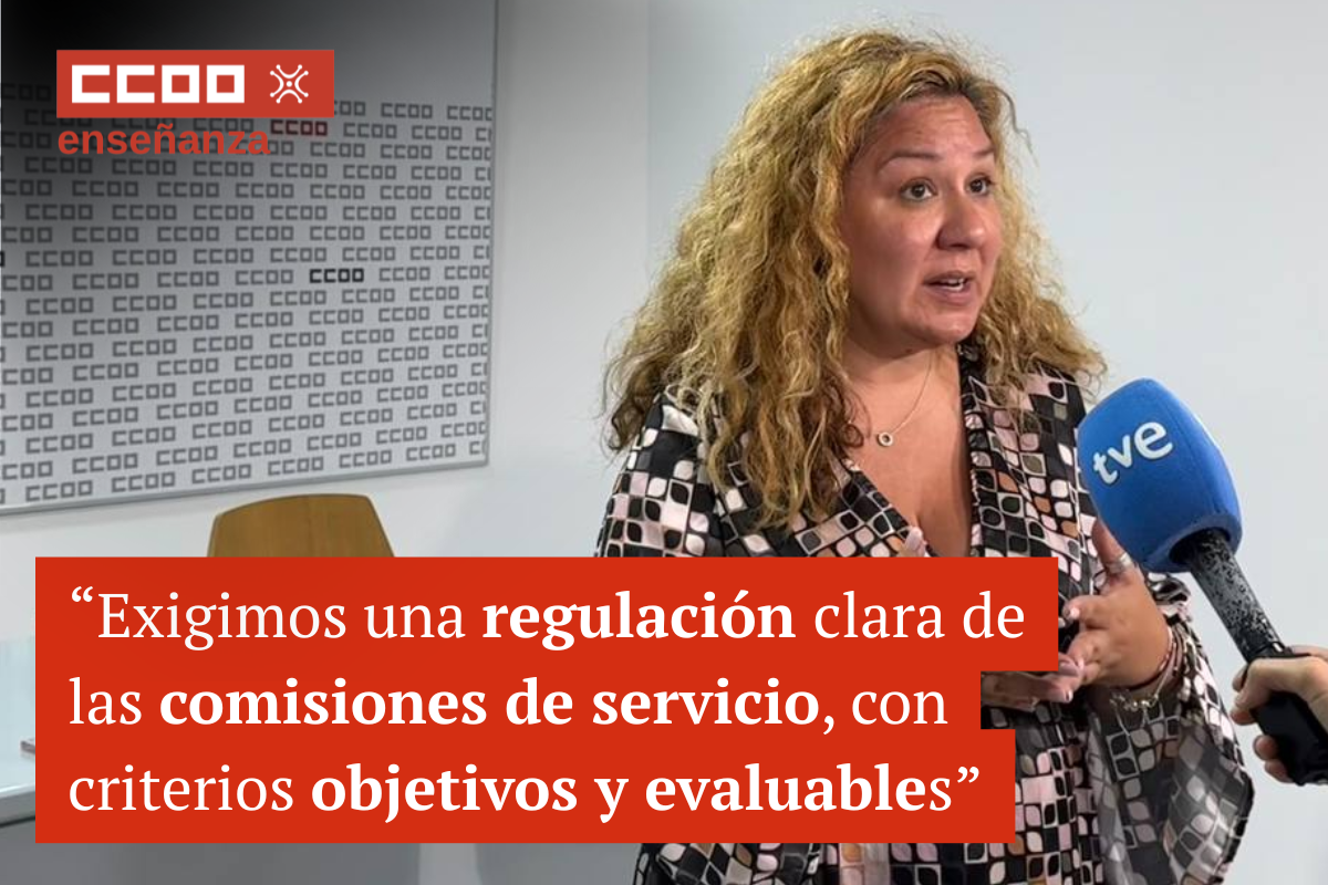 Conchi Sánchez sobre las comisiones de servicio