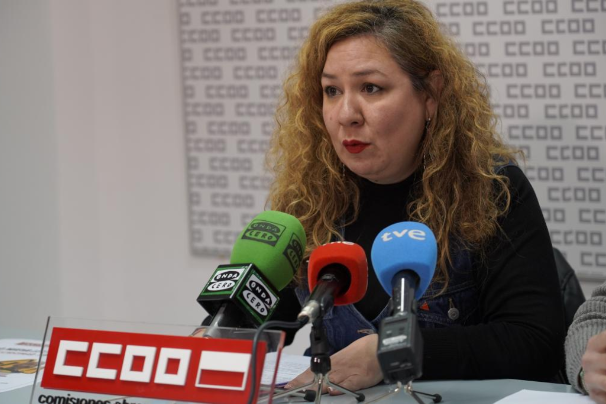 Conchi Sánchez, secretaria general de la Federación de Enseñanza de CCOO en Cantabria